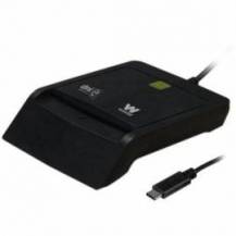 LECTOR DE DNI Y TARJETAS WOXTER PE26-200/ USB TIPO-C/ NEGRO