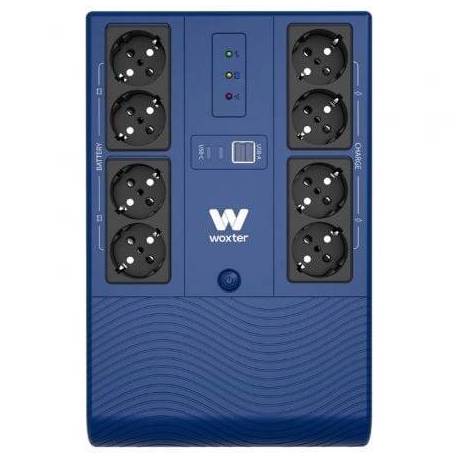 SAI LÍNEA INTERACTIVA WOXTER MULTIBASE UPS 1200 VA/ 1200VA-720W/ 8 SALIDAS/ FORMATO TORRE