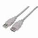 CABLE ALARGADOR USB 2.0 AISENS A101-0013/ USB MACHO - USB HEMBRA/ HASTA 2.5W/ 60MBPS/ 1.8M/ BEIGE