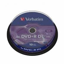 DVD+R DOBLE CAPA VERBATIM ADVANCED AZO 8X/ TARRINA-10UDS