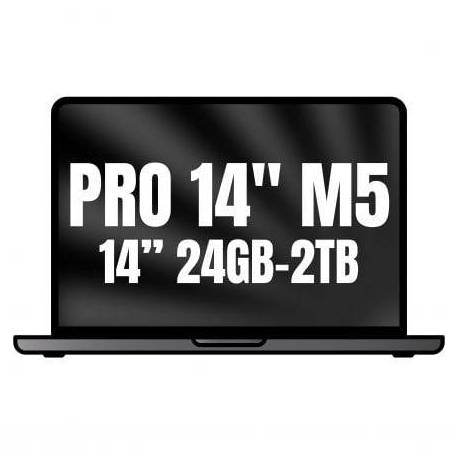 APPLE MACBOOK PRO 14'/ M5 PRO 15-CORE CPU/ 24GB/ 2TB SSD/ 16-CORE GPU/ NEGRO ESPACIAL
