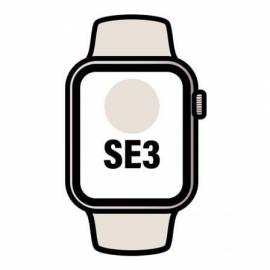 APPLE WATCH SE3/ GPS/ 40MM/ CAJA DE ALUMINIO BLANCO ESTRELLA/ CORREA DEPORTIVA BLANCO ESTRELLA M/L