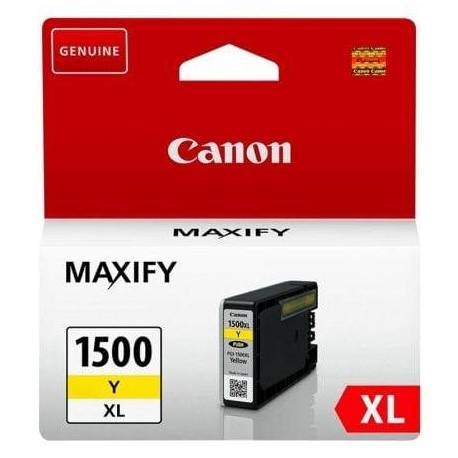 CARTUCHO DE TINTA ORIGINAL CANON PGI-1500XL ALTA CAPACIDAD/ AMARILLO