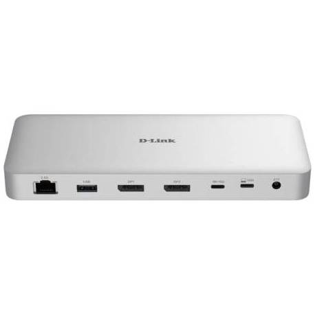 DOCKING USB TIPO-C 4.0 D-LINK DUF-901/E/ 3XUSB/ 3XUSB TIPO-C/ 2XDISPLAYPORT/ 1XRJ45/ 1XUSB TIPO-C PD/ BLANCO