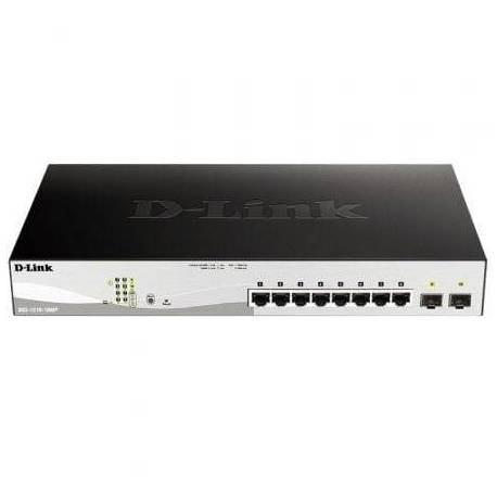 SWITCH GESTIONABLE D-LINK DGS-1210-10MP 10 PUERTOS/ RJ-45 10/100/1000/ POE/ SFP