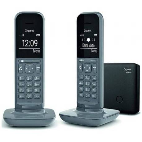 TELÉFONO INALÁMBRICO GIGASET CL390/ PACK DUO/ GRIS