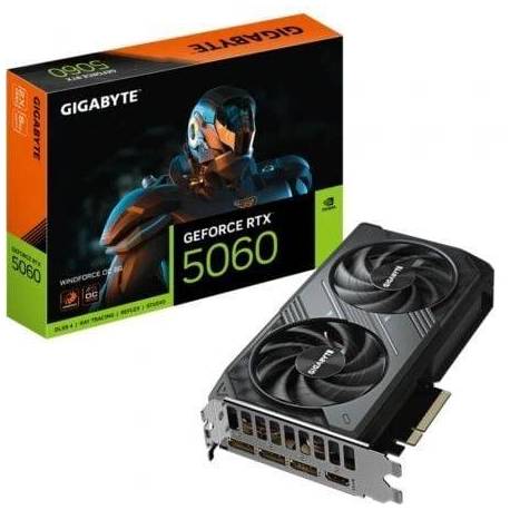 TARJETA GRÁFICA GIGABYTE GEFORCE RTX 5060 WINDFORCE OC/ 8GB GDDR7