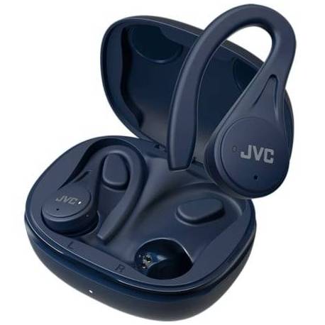 AURICULARES BLUETOOTH JVC HA-EC25T CON ESTUCHE DE CARGA/ AUTONOMÍA 7.5H/ AZULES