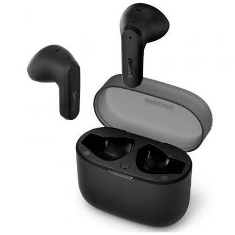 AURICULARES BLUETOOTH PHILIPS TAT2139BK CON ESTUCHE DE CARGA/ AUTONOMÍA 7H/ NEGROS
