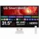 SMART MONITOR LG 32U721SA-W 31.5'/ 4K/ MULTIMEDIA/ SMART TV/ BLANCO