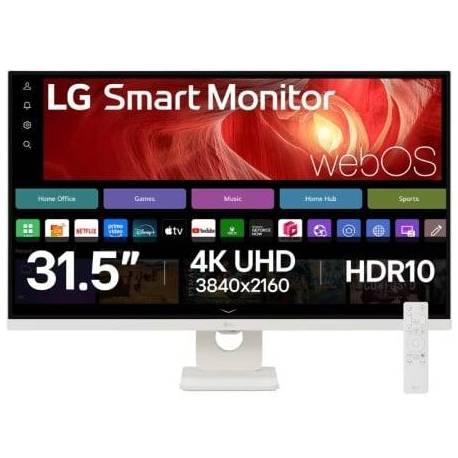 SMART MONITOR LG 32U721SA-W 31.5'/ 4K/ MULTIMEDIA/ SMART TV/ BLANCO