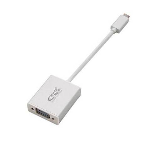 CABLE CONVERSOR NANOCABLE 10.16.4101/ USB TIPO-C MACHO - VGA HEMBRA