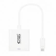 CONVERSOR NANOCABLE 10.16.4103/ USB TIPO-C MACHO - DVI-D (24+1) HEMBRA/ 15CM/ BLANCO