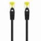 CABLE DE RED RJ45 SFTP NANOCABLE 10.20.1900-L25-BK CAT.6A/ LSZH/ 25CM/ NEGRO