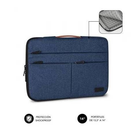FUNDA SUBBLIM AIR PADDING 360 SLEEVE PARA PORTÁTILES HASTA 14'/ AZUL