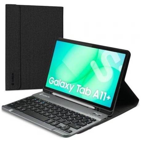 FUNDA CON TECLADO SUBBLIM KEYTAB PRO BT PARA TABLETS SAMSUNG GALAXY A11+/ NEGRA