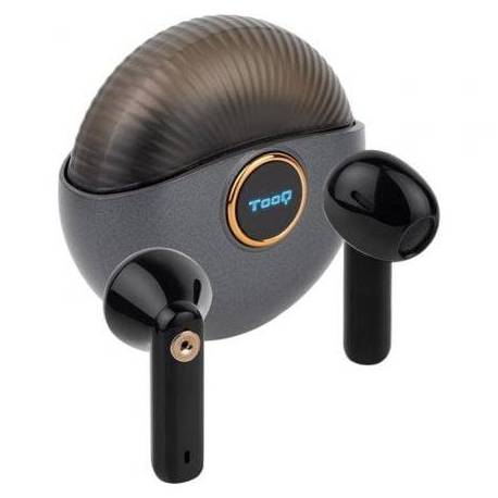 AURICULARES BLUETOOTH TOOQ SNAIL TQBWH-0060G CON ESTUCHE DE CARGA/ AUTONOMÍA 4H/ GRISES Y NEGROS