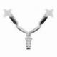 SOPORTE DE MESA PARA 2 MONITORES TOOQ DB3132TNR-S/ GIRATORIO/ INCLINABLE/ HASTA 9KG