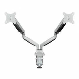 SOPORTE DE MESA PARA 2 MONITORES TOOQ DB3132TNR-S/ GIRATORIO/ INCLINABLE/ HASTA 9KG