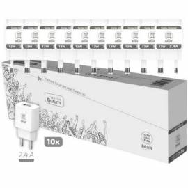 PACK 10 CARGADORES DE PARED TECH ONE TECH BASIK TEC2954/ 1XUSB/ 12W