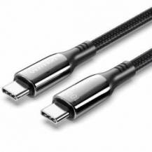 CABLE USB 2.0 TIPO-C 5A 100W VENTION CTKBH/ USB TIPO-C MACHO - USB TIPO-C MACHO/ HASTA 100W/ 480MBPS/ 2M/ NEGRO