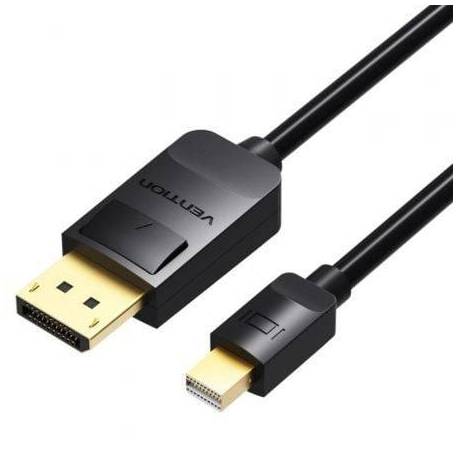 CABLE DISPLAYPORT VENTION HAABI/ MINI DISPLAYPORT MACHO - DISPLAYPORT MACHO/ 3M/ NEGRO