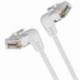 CABLE DE RED RJ45 UTP VENTION IBOWF CAT.6A/ 1M/ CABEZA ROTATORIA 360º/ BLANCO