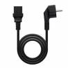 CABLE ALIMENTACIÓN NANOCABLE 10.22.0102/ SCHUKO MACHO - C13 HEMBRA/ 1.5M/ NEGRO