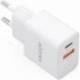 CARGADOR DE PARED GAN AISENS A110-1025/ 1XUSB TIPO-C/ 1XUSB/ 20W/ BLANCO
