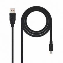 CABLE USB 2.0 NANOCABLE 10.01.0400/ USB MACHO - MINIUSB MACHO/ 50CM/ NEGRO