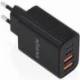 CARGADOR DE PARED GAN AISENS A110-1028/ 2XUSB TIPO-C/ 2XUSB/ 32W/ NEGRO