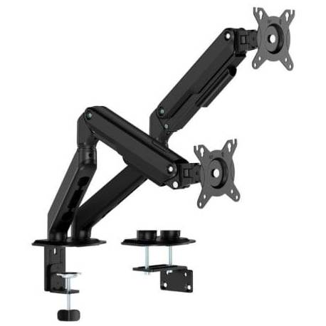 SOPORTE DE MESA CON CONTRAPESO PARA 2 MONITORES AISENS DT32TSR-451/ GIRATORIO/ INCLINABLE/ HASTA 9KG