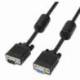CABLE ALARGADOR SVGA AISENS A113-0078/ VGA MACHO - VGA HEMBRA/ HASTA 3W/ 10MBPS/ 1.8M/ NEGRO