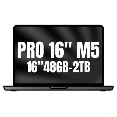 APPLE MACBOOK PRO 16'/ M5 MAX 18-CORE CPU/ 48GB/ 2TB SSD/ 40-CORE GPU/ NEGRO ESPACIAL