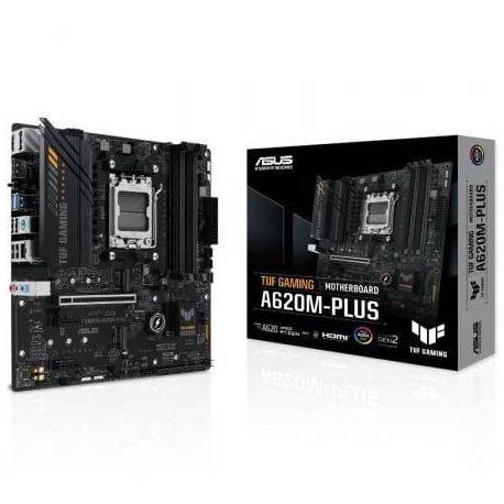 PLACA BASE ASUS TUF GAMING A620M-PLUS SOCKET AM5/ DDR5/ PCIE 4.0/ MICRO ATX