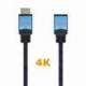 CABLE ALARGADOR HDMI AISENS A120-0452/ HDMI MACHO - HDMI HEMBRA/ 1M/ NEGRO/ AZUL