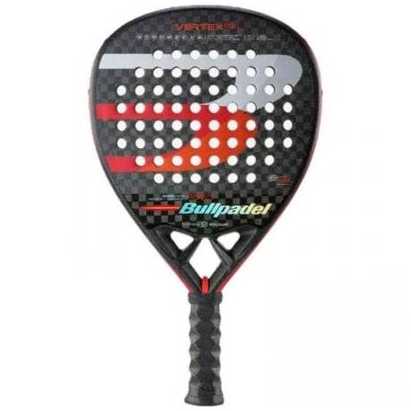 PALA DE PÁDEL BULLPADEL VERTEX 03 PRO 22 (TELLO CHINGOTTO)/ NEGRA Y ROJA