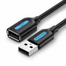 CABLE ALARGADOR USB 2.0 VENTION CBIBD/ USB MACHO - USB HEMBRA/ 50CM/ NEGRO