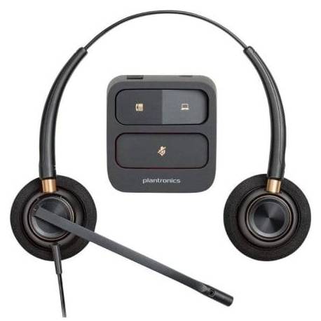 AURICULARES POLY ENCOREPRO 520/ CON MICRÓFONO/ QD/ NEGROS
