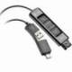 ADAPTADOR QD USB POLY DA85 786C7AA/ QD MACHO/ USB MACHO - USB TIPO-C MACHO