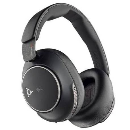 AURICULARES INALÁMBRICOS POLY VOYAGER SURROUND 80 UC USB TIPO-C + ADAPTADOR USB-C/A/ CON MICRÓFONO/ BLUETOOTH/ NEGROS