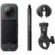 CÁMARA DIGITAL DEPORTIVA INSTA360 X5 VISTA MÚLTIPLE MOTERO KIT/ 8K/ ÁNGULO DE VISIÓN 360º/ NEGRA