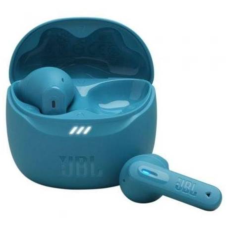 AURICULARES BLUETOOTH JBL TUNE FLEX 2 CON ESTUCHE DE CARGA/ AUTONOMÍA 12H/ AZUL TURQUESA