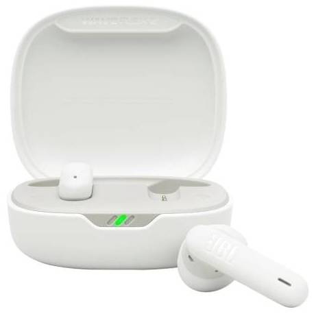 AURICULARES BLUETOOTH JBL WAVE FLEX 2 CON ESTUCHE DE CARGA/ AUTONOMÍA 10H/ BLANCOS