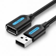 CABLE ALARGADOR USB 2.0 VENTION CBIBI/ USB MACHO - USB HEMBRA/ 480MBPS/ 3M/ NEGRO