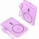 POWERBANK 5000MAH LEOTEC LEPOWW20W5P/ 20W/ WIRELESS/ PÚRPURA/ INCLUYE CABLE USB TIPO-C