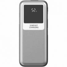 POWERBANK 10000MAH LEOTEC LEPOW35W10S/ 35W/ PLATA Y GRIS/ INCLUYE CABLE USB TIPO-C Y LIGHTNING