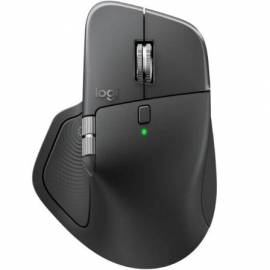 RATÓN ERGONÓMICO INALÁMBRICO LOGITECH MX MASTER 4/ BATERÍA RECARGABLE/ HASTA 8000 DPI/ GRAFITO