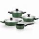 PACK BATERÍA DE COCINA MONIX FOREST M509900/ CAZO Ø16CM/ CACEROLAS BAJAS Ø24 - 28CM/ CACEROLAS Ø20CM/ ACERO INOXIDABLE/ APTA