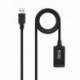 CABLE ALARGADOR USB 3.0 CON AMPLIFICADOR NANOCABLE 10.01.0311/ USB MACHO - USB HEMBRA/ 5M/ NEGRO